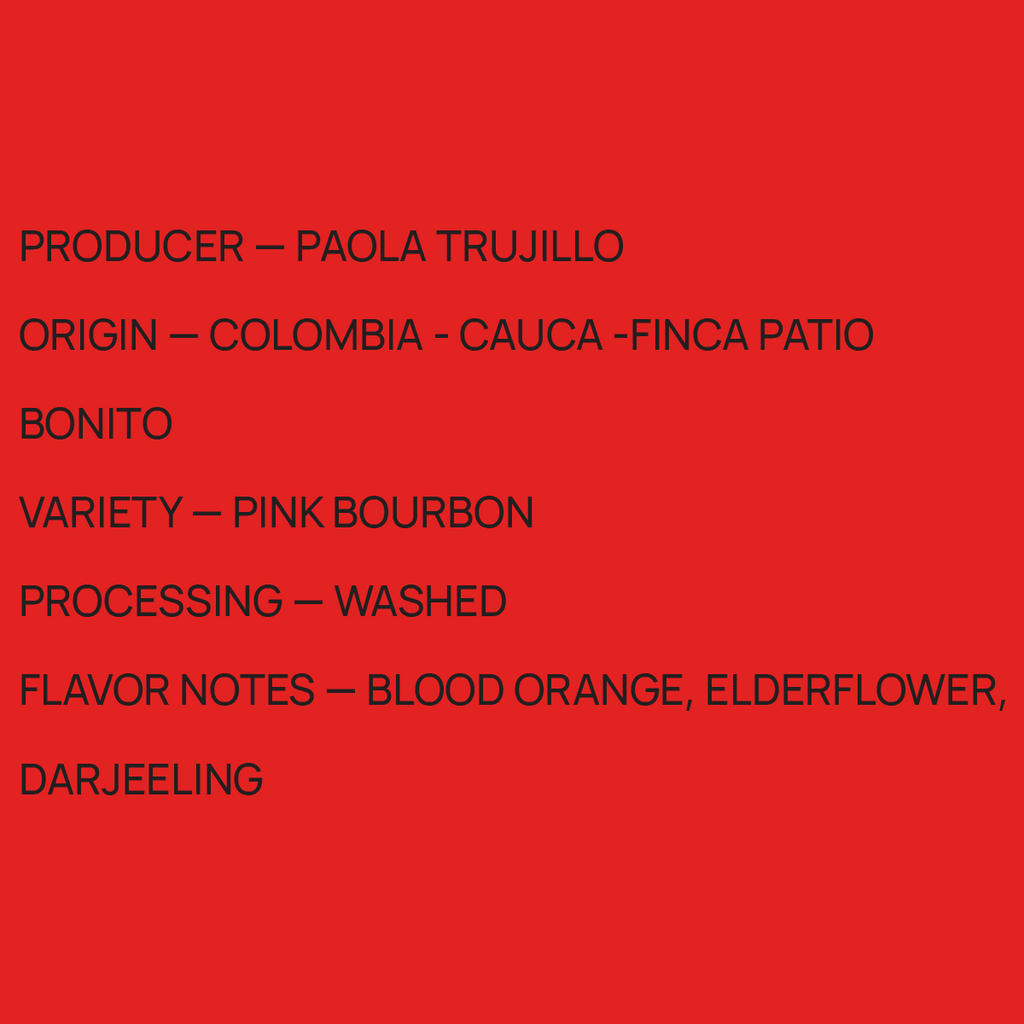 Colombia Paola Trujillo - Pink Bourbon