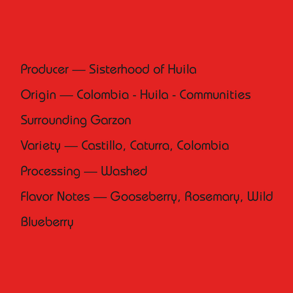 Colombia Sisterhood of Huila