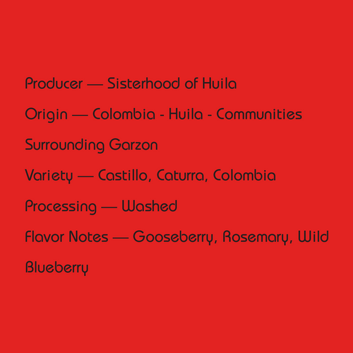 Colombia Sisterhood of Huila