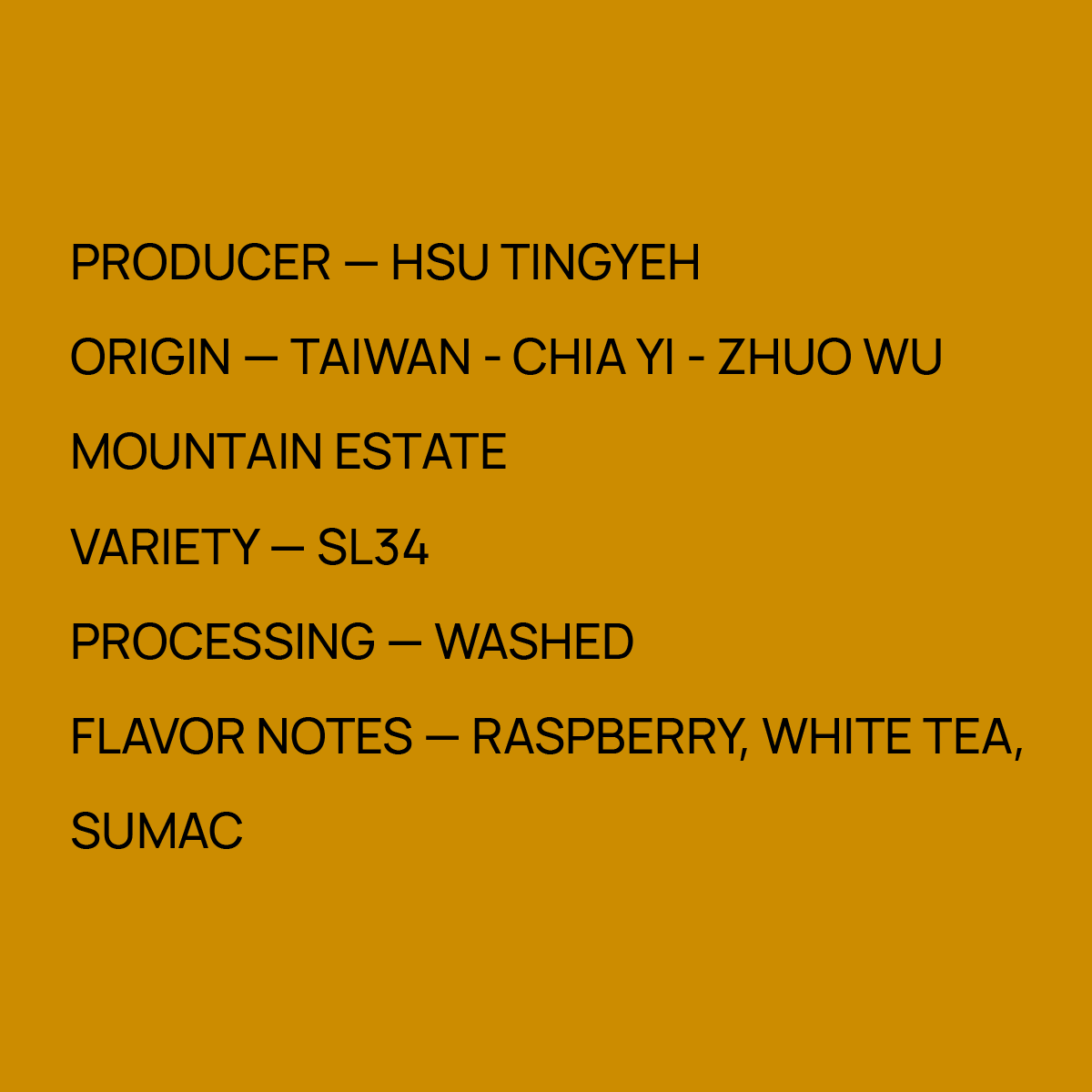 Taiwan Hsu Tingyeh - SL34